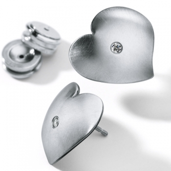 Alpenherz Diamantohrstecker